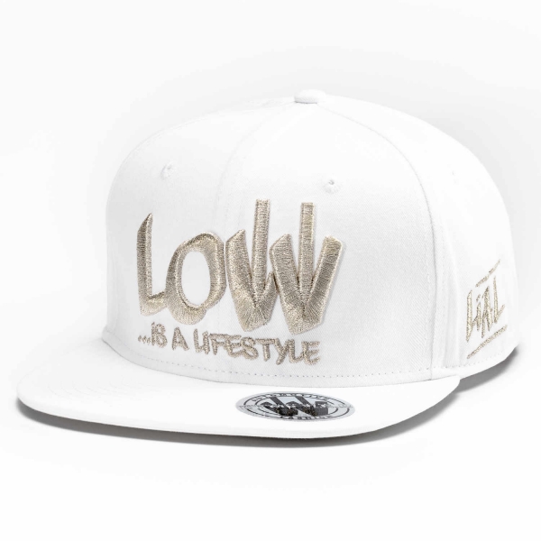 LOW iS A LiFESTYLE® Statement Snapback - Silver-White